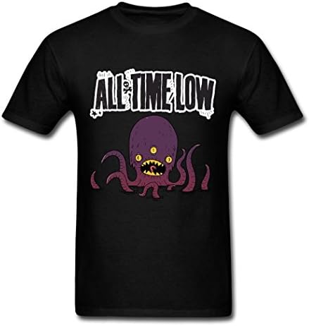 Adult's Popular Fashion All Time Low Octopus Logo T shirts S