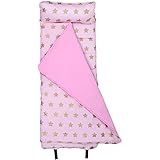 Wildkin Nap Mat, Pink & Gold Stars