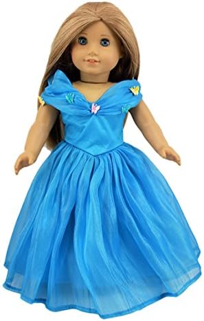 Wesen Doll Clothes Cinderella dress For 18 Inch Dolls Fits American Girl Dolls
