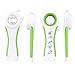 4 Function Multi Kitchen Gadgets and Tools Plastic Jar Opener(Green)