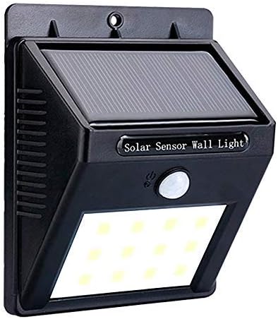 Outdoor Solar Lights Solar Powered Wall Light PIR Motion Sensor Waterproof IP65 Wireless Garden Security Shed Outdoor Lamp for Patio Deck Yard Garden Driveway