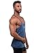 Jed North Bodybuilding Stringer Gym Tank Top Singlet Racerback, X-Large, Blue