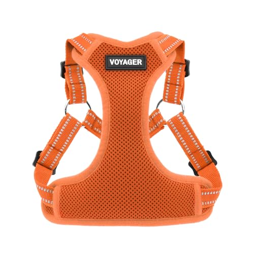 Best Pet Supplies Voyager Dog Vest Harness Breathable, XL Orange