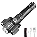 Caferria LED Tactical Flashlight 1000 Lumens Electric Torch Ultra-Bright Handheld Travel Flashlight Rechargeable Waterproof Zoomable 4 Modes for Outdoor, Camping, Biking, Hiking, Emergency
