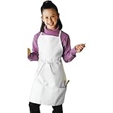Uncommon Threads Youth Apron in White - One Size
