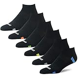 BERING Men's Athletic Ankle Socks for Running, Golf, and Workout (6 Pack)