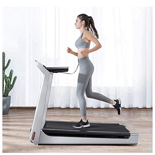 Lcxligang Smart Treadmill Home Shock Absorption Folding Fitness Multifunctional Mute Walking Machine, Silver - Image 4