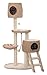 Petpals Group Multi-Level Paper Rope, Fleece and Sisal Fun Zone with Stairs and Two Hiding Condos