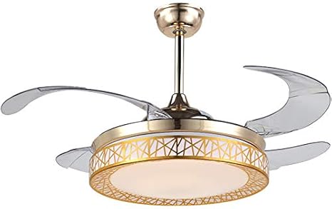 Luolax Nest Design 42 Inch Invisible Ceiling Fan Light Simple