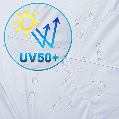 charaHOME 10'x20' Outdoor Canopy Tent, Pop up Canopy Tent,Gazebo Portable Wedding Party Tent Carrying Case/Bag,Adjustable Folding Gazebo Pavilion Patio Shelter with 6 Removable Side Walls,White
