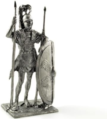 Rome of Legionella, 1st century BC metal sculpture. Roman Legionnaire 1st century BC. Tin toy soldiers. Collection 54 mm (scale 1/32) Figurine. Soldier of tin toys