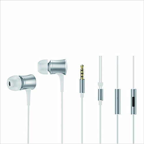 NBJ In-Ear Headphones iPhone Earphones 3.8mm Wired Earphones Stereo Headphones with Remote and Mic for iPhone/Sony/Sumsung etc