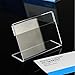 10pack of Clear Acrylic Slanted Sign Holders Price Tag Advertisement Display Stand Holder 9x6cm