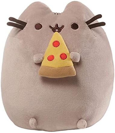 NLiving Pusheen with Pizza Plush Toy Grey 24 cm
