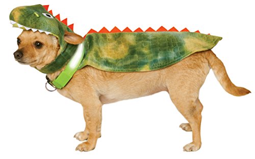 Rubies Costume Dinosaur Cape with Headpiece and Light-Up Collar Pet Costume, XX-Large