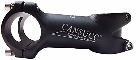 Bike Stem 31.8 × 60mm CANSUCC Mountain Bike Stem Bicycle Handlebar Stem Suitable for BMX MTB Road Bike (Aluminum Alloy, Adjustable, Black)