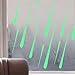 Amaonm Glow in The Dark Green Meteor Wall Decals Luminous Light Stars Wall Stickers Kids Girls Babys Room Bedroom Decorations Art Decor Decorative Ceiling Decal for Living Room Corridor