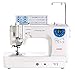Janome Memory Craft 6300P Sewing Machine Bundle with Rolling Trolley, Blue Buttlerfly Bobbins and Size 14 Needles
