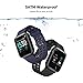 Letsfit Smart watch，Fitness Tracker with 1.3'' Touch Screen, Heart Rate Monitor,Pedometer, Sleep Monitor, 5ATM Waterproof Smart watch for Men Women-Black