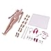 Flameer 1:6th Super-Flexible Female Stainless Steel Body with Hands Feet for Phicen Figure Doll Toy Wheat Skin