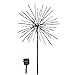 Solar Starburst Garden Decor Yard Stake, Black