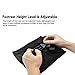 CarBoss Foot Rest Flight Airplane Travel Accessories Portable Carry-on Home Foot Sling Office Footrest Adjustable Foot Hammock with Pouch Bag, Black