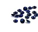 Alone Moon 1000pcs loose sapphire synthetic gemstones round diamond cut perfect replacement for jewelry making (1mm, Sapphire)