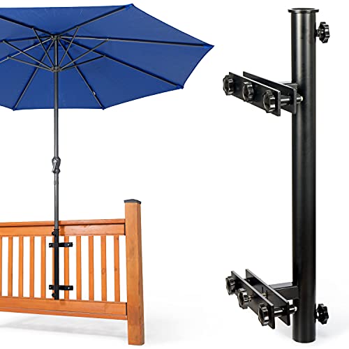 HAINAWANG 304 Stainless Steel Patio Umbrella Holder (Grille/Post),for