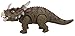 FanBell Battery Powered Triceratops Dinosaur Toy Realistic Sounds and Fun Lights, Walks and Roars(Colors May Vary)