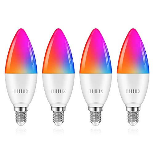 OHLUX Smart Light Bulbs, E12 LED Bulb, Smart WiFi Candelabra Light