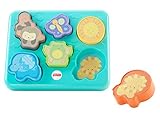 Fisher-Price Monkey & Pals Cute Baby Puzzle for Thinking & Problem Solving - 12-36 Months