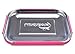 LunchBots Medium Duo Snack Container - Divided Stainless Steel Food Container - Two Sections for Half Sandwich and a Side - Eco-Friendly - Dishwasher Safe - Stainless Lid - Pink Dots