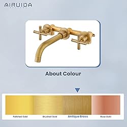 Airuida Solid Brass Antique Brass Widespread