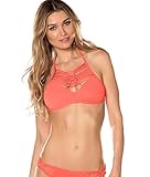 Electric Current High Neck Wire-Free Bikini Top