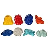 Sago Brothers Star Wars Lovers Cookie Cutters Plungers 8 Pcs