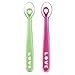 Munchkin Silicone Spoon - Green/Pink - 2 ct
