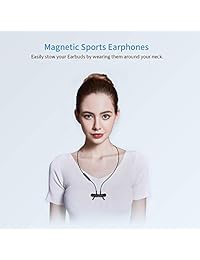 Auriculares inalámbricos HUSSAR con Bluetooth, los mejores auriculares deportivos con micrófono, IPX6 impermeable, sonido HD con graves, cancelación de ruido, ajuste seguro, 8 horas de tiempo de reproducción