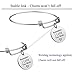 iJuqi Mom Gifts from Daughter Son - 3PCS Stainless Steel Expendable Motivational Charm Bangle Bracelets Set for Mother's Day, Birthday Gifts for Mom, Mother Jewelry for Christmas (Silver)