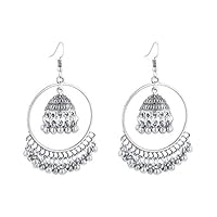 taxiner Ethnic Indian Jhumka Jhumki Jewelry Bells Tassel Dangling Drop Earrings Women