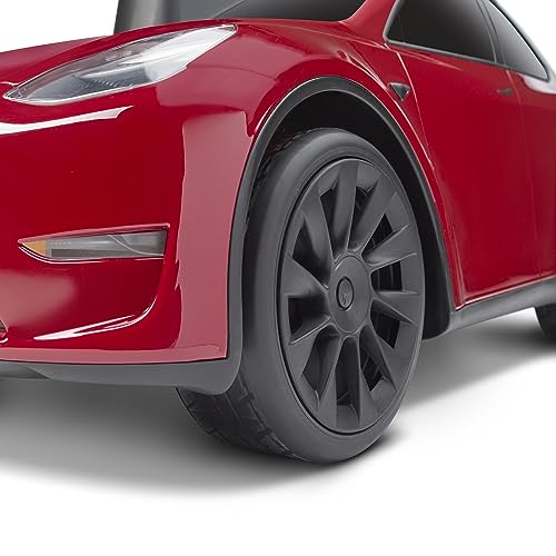 My First Tesla Model Y, cavalcabile rosso per bambini da 1,5 a 4 anni