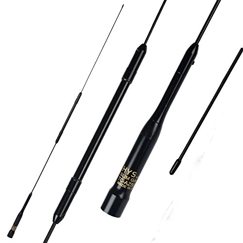 HYS AZ507RB 70W/100W 28IN Dual Band 2m&70cm VHF UHF UHF Connector Dismountable Portable Mobile Car Radio Antenna HYS AZ507RB 70W/100W 28IN Dual Band 2m&70cm VHF UHF UHF Connector Dismountable Portable Mobile Car Radio Antenna