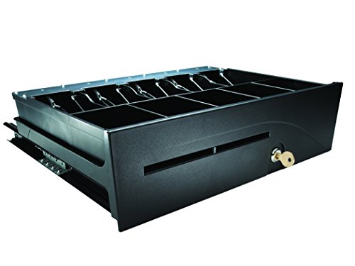 APG T554A-BL1616 Heavy-Duty Painted-Front Cash Drawer with USBPro II USB Interface, 24V, 16" x 4.9" x 16.8", Black