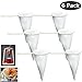 Pack of 6 Reusable Colador Cafe Cloth Coffee Tea Strainer, Lot of Strainers in Bulk, Strainer Filter Cloth Mesh, with Plastic Handle