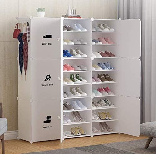 nobrands Tragbarer Schuhregal-Lagerturm, Modulares Schrankregal
