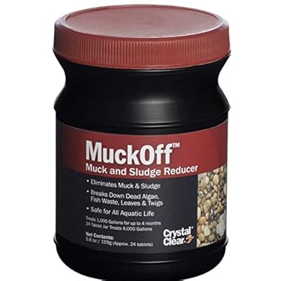CrystalClear MuckOff - Muck &amp; Sludge Reducer - 24 Tablets - Treats 1,000 Gallons for Up to 4 Months