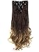 3-5 Days Delivery 7Pcs 16 Clips 24 Inch Wavy Curly Clip in on Double Weft Hair Extensionsthumb 1
