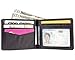 Big Skinny Men's Slimline Leather Bi-Fold Slim Wallet, Holds Up to 25 Cards, One Size, Black