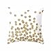 HL HLPPC Print Gold Glitter Dots Square Polyester Throw Pillow Case Cushion Cover Home D¨¦cor 18 x 18 Inches
