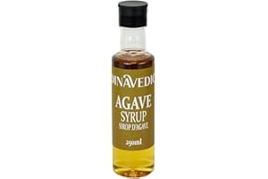 Dinavedic Pure Organic Agave Nectar - 250mL (8.5 oz) | Syrup Sweetener, Sugar Alternative, 40% Sweeter Than Sugar