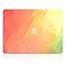 Unik Case Gradient Ombre Triangular Galore Retro Sunrise Graphic Ultra Slim Light Weight Matte Rubberized Hard Case Cover for Macbook Air 13